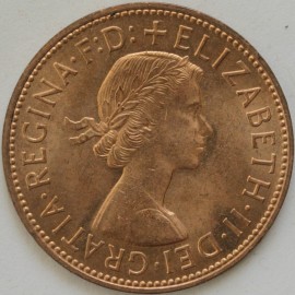 PENNIES 1962  ELIZABETH II  BU