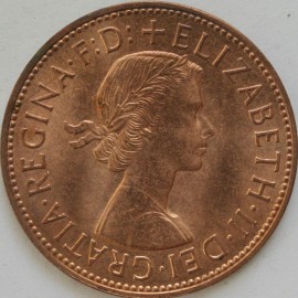 PENNIES 1963  ELIZABETH II  BU