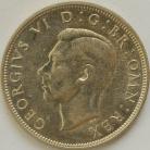 HALF CROWNS 1939  GEORGE VI  UNC LUS