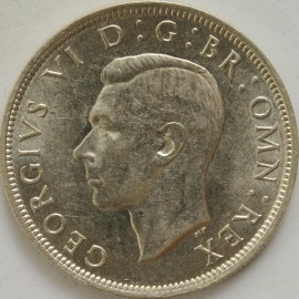 HALF CROWNS 1942  GEORGE VI  UNC LUS