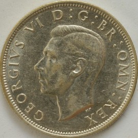 HALF CROWNS 1943  GEORGE VI  UNC LUS