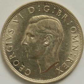 HALF CROWNS 1944  GEORGE VI  UNC LUS