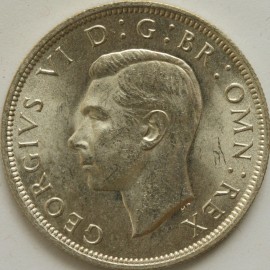 HALF CROWNS 1946  GEORGE VI  UNC LUS