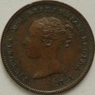 HALF FARTHINGS 1843  VICTORIA GVF