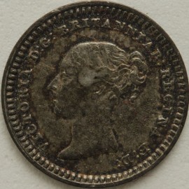 SILVER THREEHALFPENCE 1843  VICTORIA  NVF