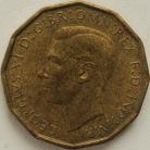 THREEPENCES BRASS 1944  GEORGE VI UNC.T.