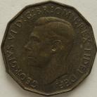 THREEPENCES BRASS 1952  GEORGE VI SUPERB UNC.T.