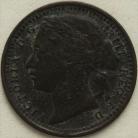 THIRD FARTHINGS 1868  VICTORIA GF