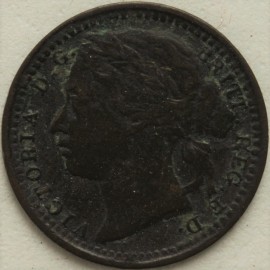 THIRD FARTHINGS 1868  VICTORIA  GF