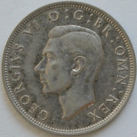 HALF CROWNS 1942  GEORGE VI  GVF