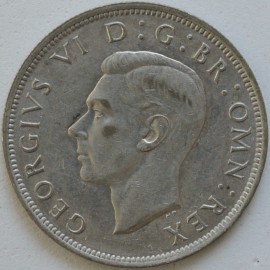 HALF CROWNS 1943  GEORGE VI  GVF