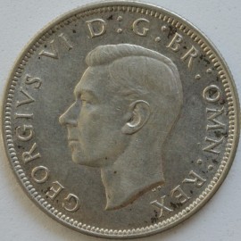 HALF CROWNS 1944  GEORGE VI  GVF