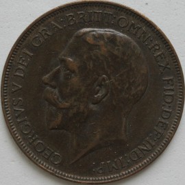 PENNIES 1926  GEORGE V ORD EFFIGY GVF