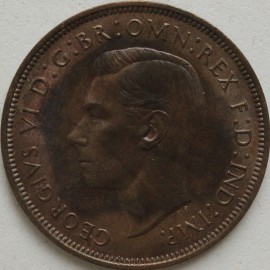 PENNIES 1947  GEORGE VI   UNC LUS