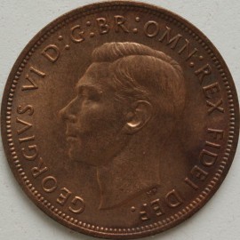 PENNIES 1949  GEORGE VI  UNC LUS