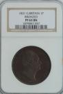 PENNIES 1831  WILLIAM IV BRONZED PROOF NGC SLABBED  PF63 BN