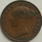 HALFPENCE 1857  VICTORIA NVF