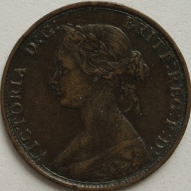 HALFPENCE 1862  VICTORIA F289 GVF