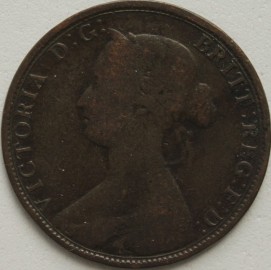 HALFPENCE 1863  VICTORIA SMALL 3 F294 GF