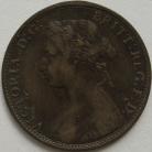 HALFPENCE 1875  VICTORIA NARROW DATE F321 NVF