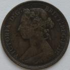 HALFPENCE 1884  VICTORIA VF