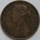 HALFPENCE 1886  VICTORIA GF