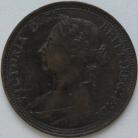 HALFPENCE 1891  VICTORIA GVF