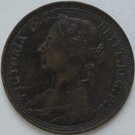 HALFPENCE 1891  VICTORIA  GVF