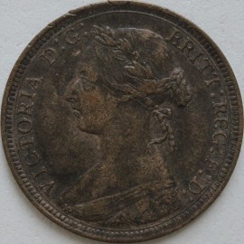 HALFPENCE 1893  VICTORIA  GVF