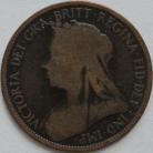 HALFPENCE 1897  VICTORIA HIGH TIDE SCARCE GF