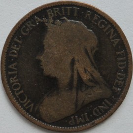 HALFPENCE 1897  VICTORIA HIGH TIDE SCARCE GF