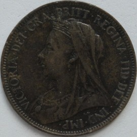 HALFPENCE 1899  VICTORIA  VF