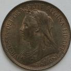 HALFPENCE 1901  VICTORIA  GEF LUS