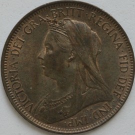 HALFPENCE 1901  VICTORIA  GEF LUS