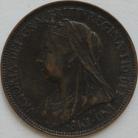 HALFPENCE 1901  VICTORIA GVF