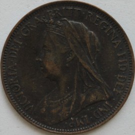 HALFPENCE 1901  VICTORIA  GVF