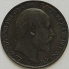 HALFPENCE 1903  EDWARD VII GVF