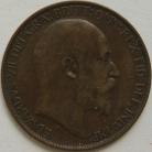 HALFPENCE 1905  EDWARD VII VERY SCARCE GVF