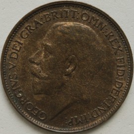 HALFPENCE 1911  GEORGE V  GEF