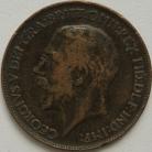 HALFPENCE 1911  GEORGE V GVF