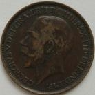 HALFPENCE 1912  GEORGE V GVF