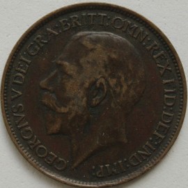 HALFPENCE 1912  GEORGE V  GVF