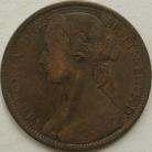 PENNIES 1873  VICTORIA F64 GF