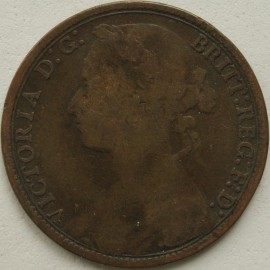 PENNIES 1879  VICTORIA F97 WIDE DATE GF