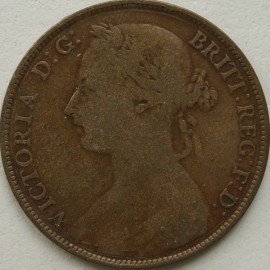 PENNIES 1893  VICTORIA  GF