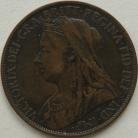 PENNIES 1897  VICTORIA LOW TIDE GVF