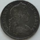 CROWNS 1677  CHARLES II VICESIMO NONO NVF