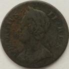 HALFPENCE 1751  GEORGE II F