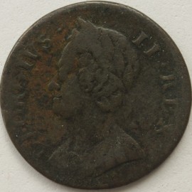 HALFPENCE 1751  GEORGE II  F