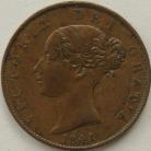 HALFPENCE 1841  VICTORIA VF